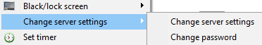 Change server's settings